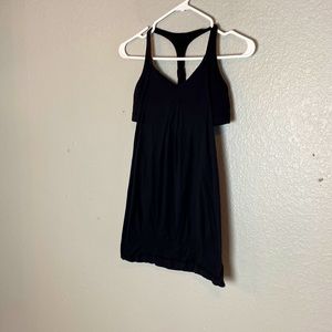 Lululemon Black Tank with Black Sports Bra Size 6